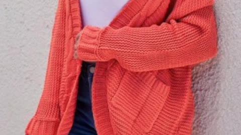 Plain Color Sweater Textured Sweater Hollow Out Long Sleeve V Neck Pullover Sweater .