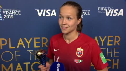 Guro Reiten – Player of the Match – Norway v Nigeria