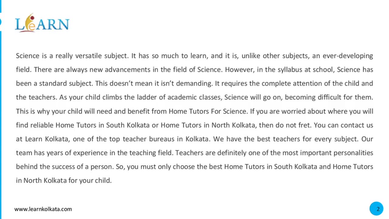 Why Might Your Kid Need Home Tutors For Science?