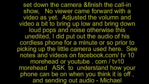 Line Live Hook Bypass Audio Lock up during Show, 9 5 17 with caller witness