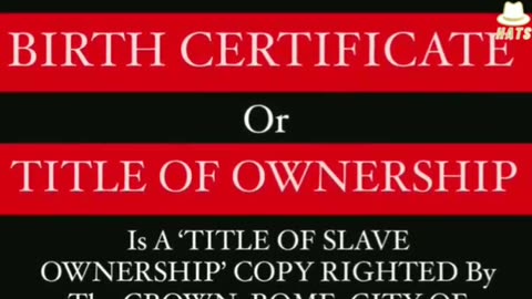 THE BIRTH CERTIFICATE LEGAL FICTION FRAUD‼️‼️