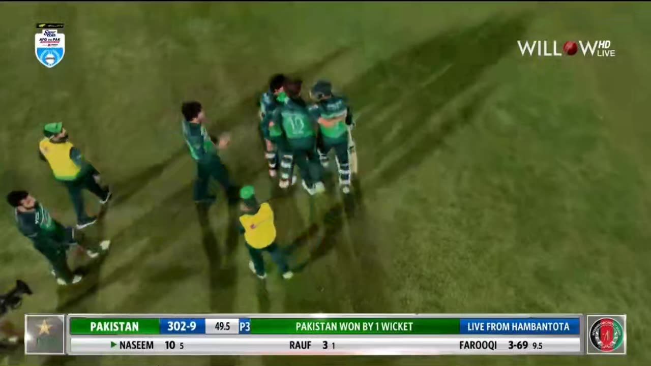 Winning moment pak vs afg