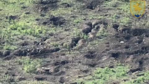 Shell Obliterates Russian Trench