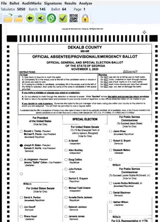 Georgia fraudulent Votes #TrumpWon