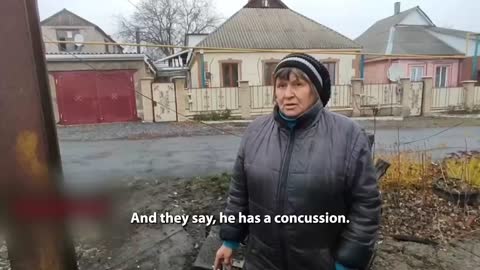 Resident of Donetsk describes how her grandson suffered in a Ukrainian attack