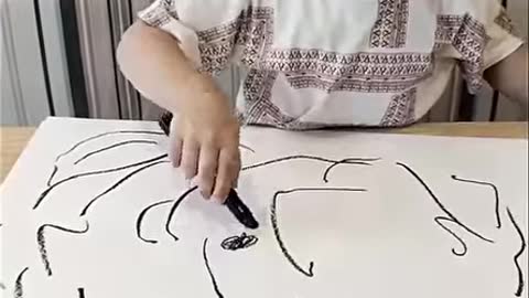 Its almost unbelievable that this little guy is behind these drawings