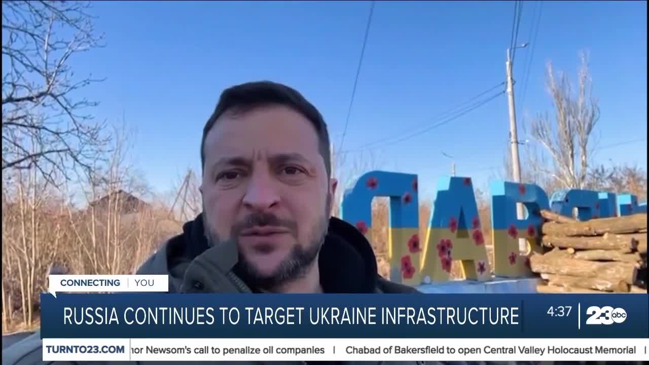 Russia continues to attack Ukraine's infrastructure