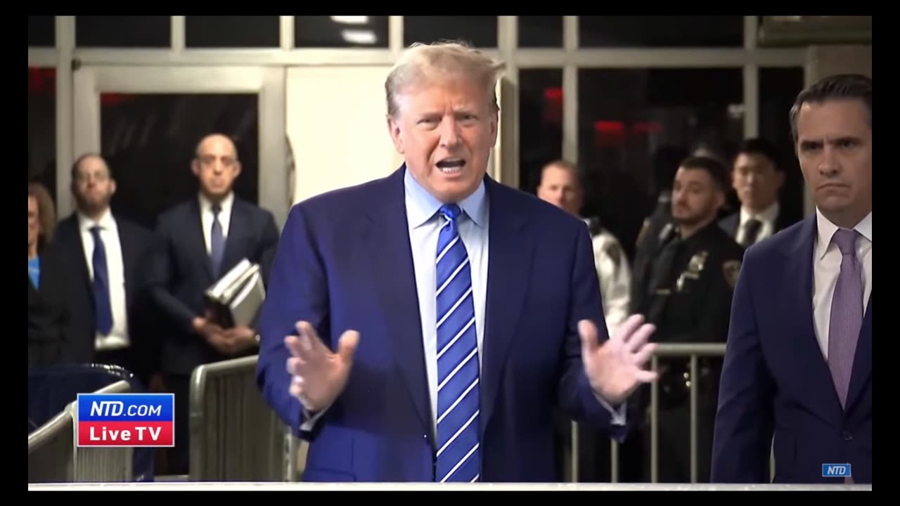 Trump Speaks outside Courthouse AM Apr 16, 2024