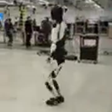 Optimus strolling around the lab