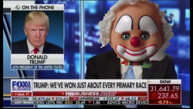 Trump Interviewed By Fox Clown