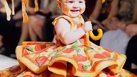 Adorable Baby Steals the Show on the Ramp