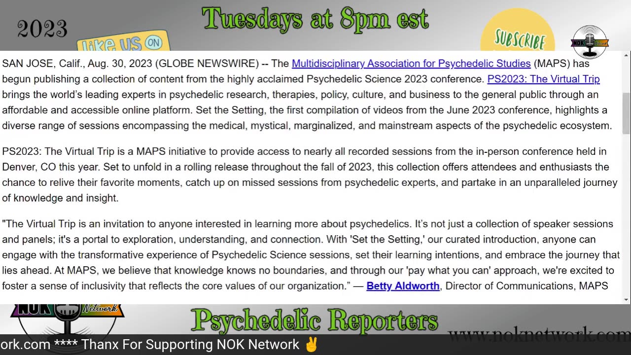 Psychedelic Reporters Ep77