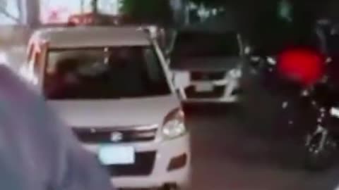 PTI flag on roads