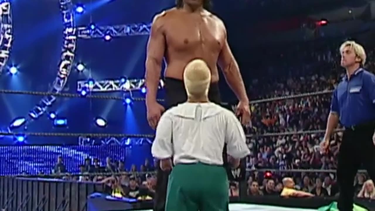 The great khali vs horns with bigshow fight wwe