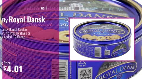 Royal Dansk Danish Cookie Selection, No Preservatives or Coloring