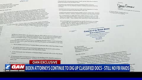 Biden attorneys continue to dig up classified docs - still no FBI raids