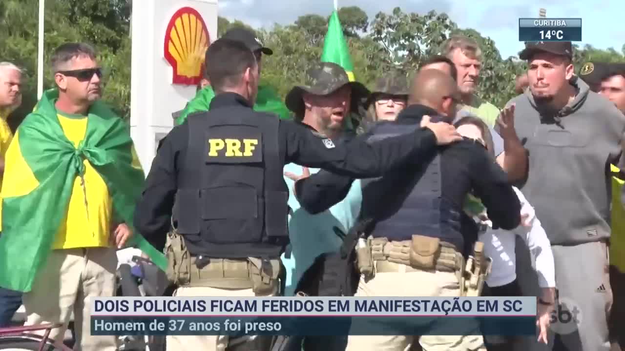 Manifestantes bolsonaristas atacam viaturas no Pará | SBT Brasil (07/11/22)