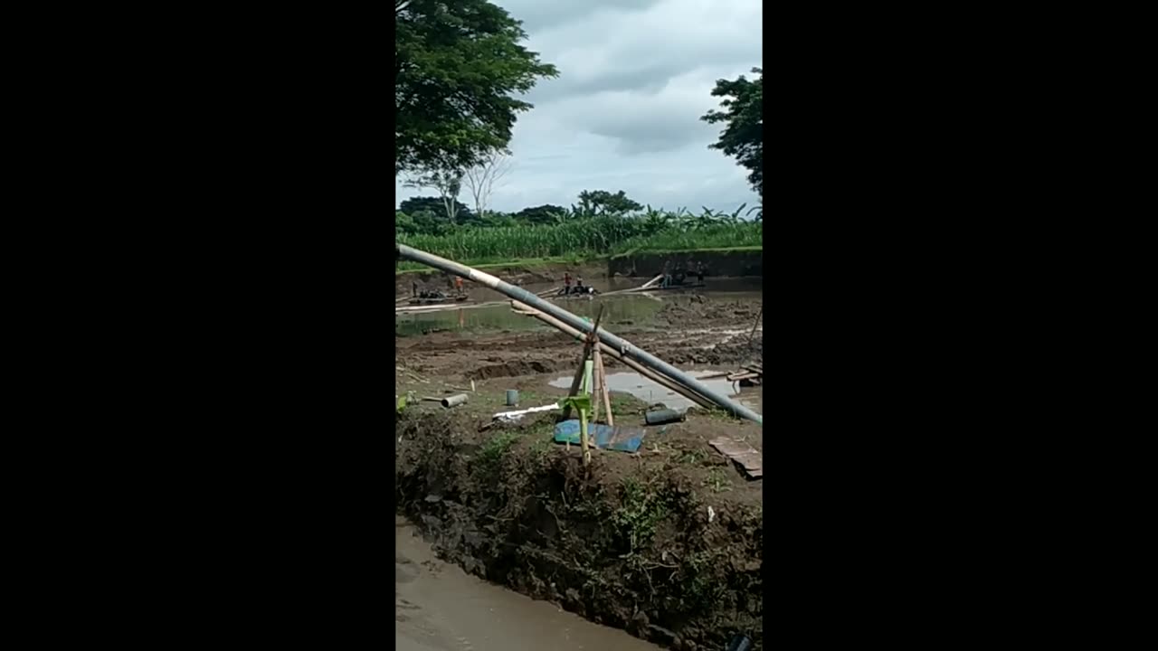 Sand mining process CV. Adhi Djojo