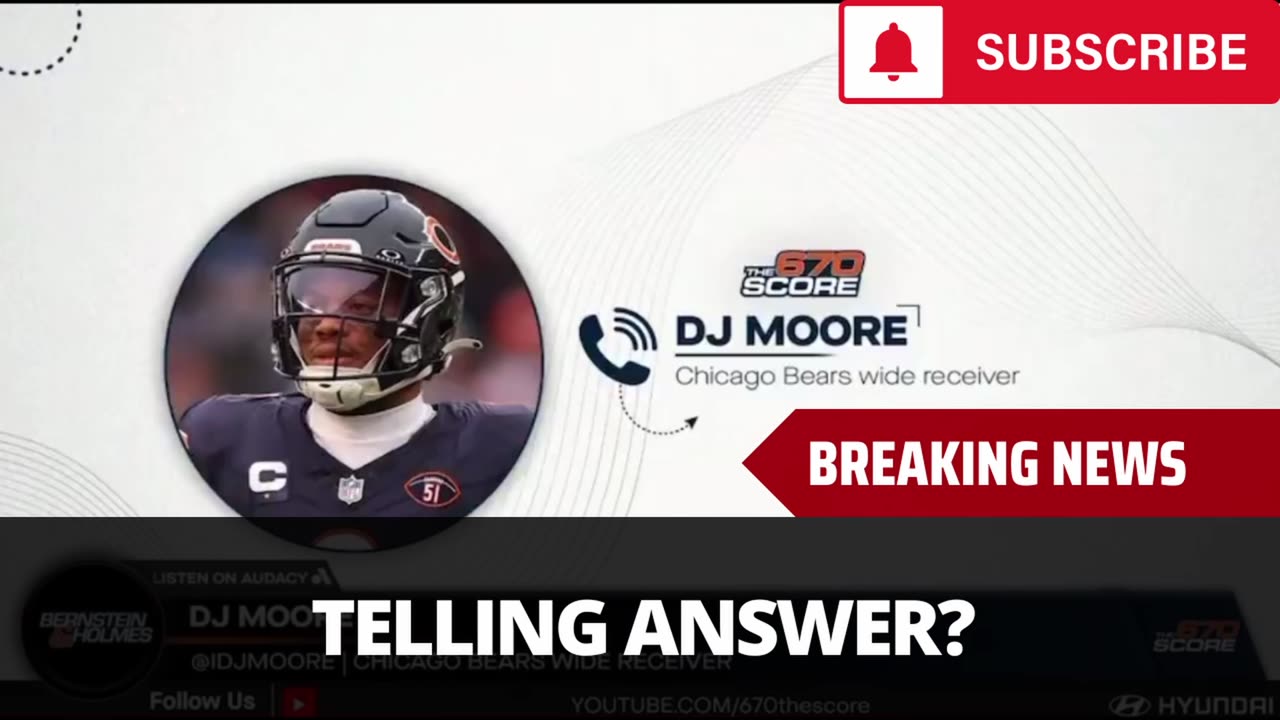 DJ Moore Has Telling Answer When Asked About Bears Coach