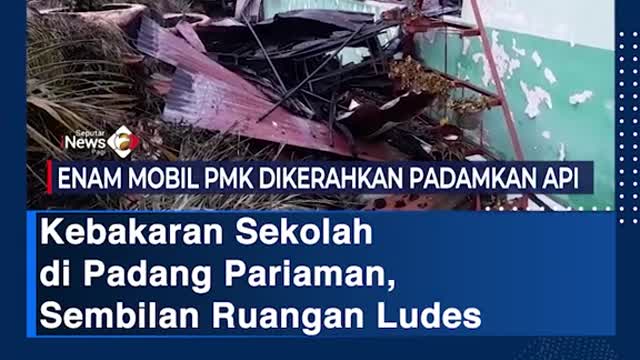 School fire in the Pariaman desert, nine rooms of Ludes