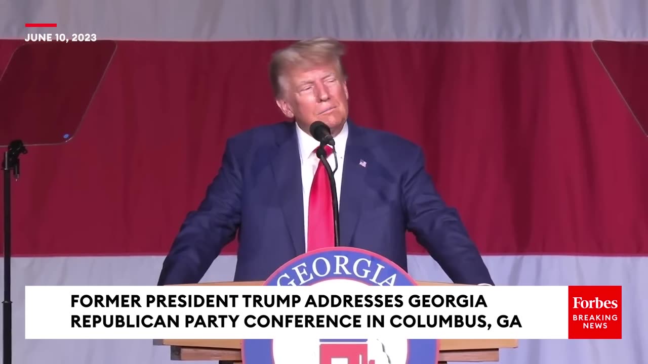 'WANT TO SAY SOMETHING-'- TRUMP CALLS MARJORIE TAYLOR GREENE ON STAGE AT GEORGIA GOP CONVENTION!