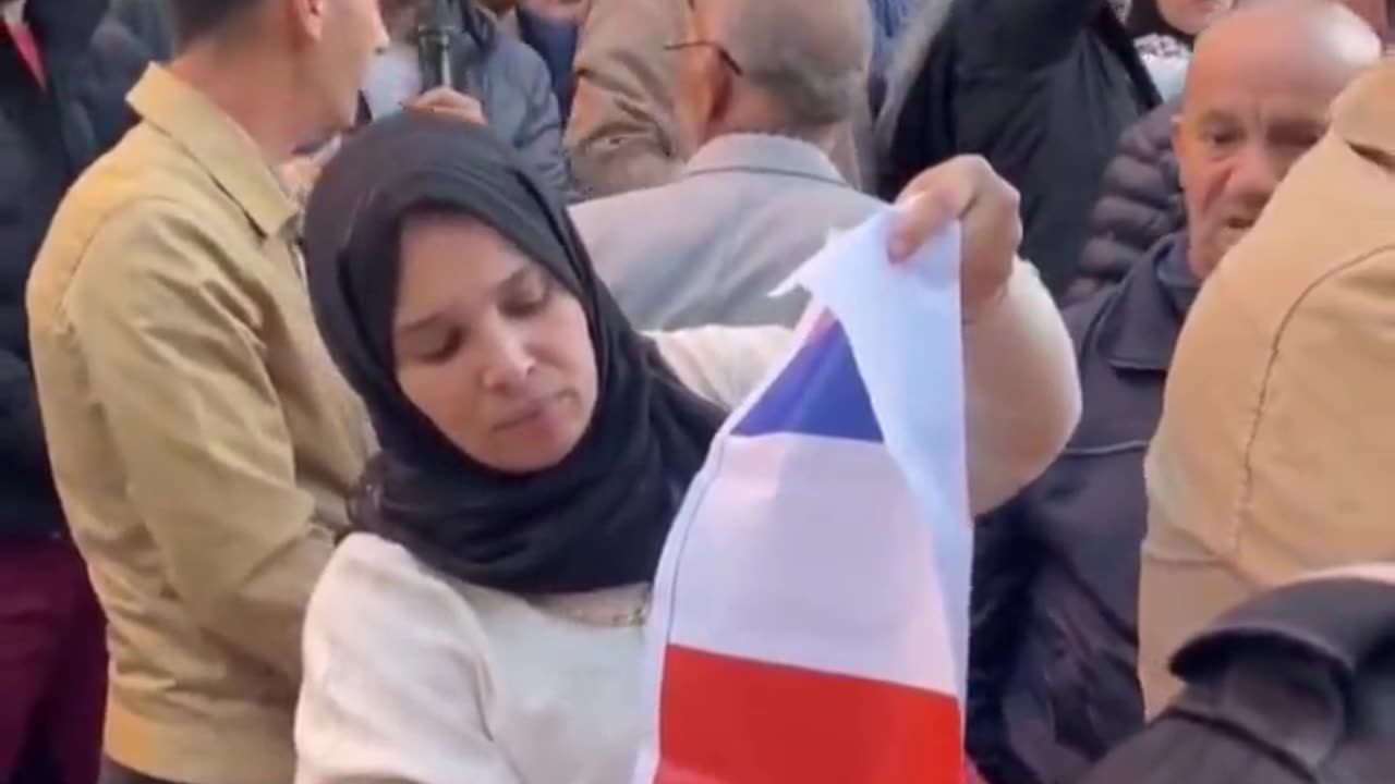 Muslims hate Europeans and our flags.