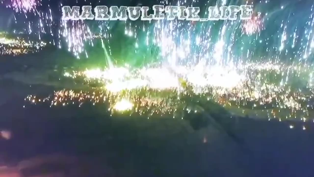 9M22S magnesium lighters launched by the Grad MLRS at Ukrainian positions in Avdiivka.