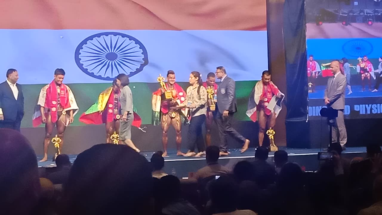 Bodybuilding competition in Kathmandu