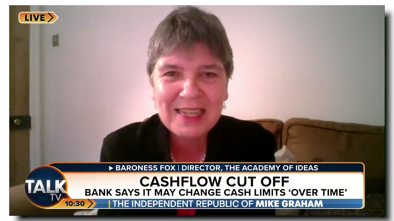 Debanking: "It's all a very serious threat to us all" (Claire Fox)