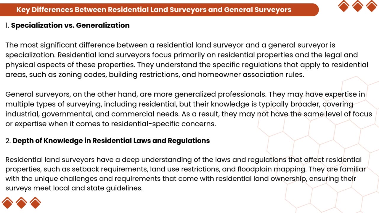 The Role of a Residential Land Surveyor vs. a General Surveyor Making the Right Choice