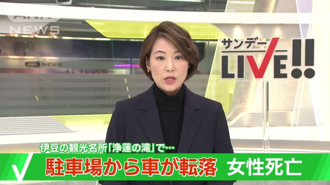 静岡・伊豆市の「浄蓮の滝」で車転落 女性死亡(2022年11月6日)