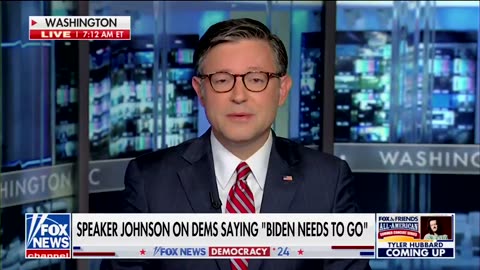 Speaker Johnson On Dems Saying "Biden Needs To Go"