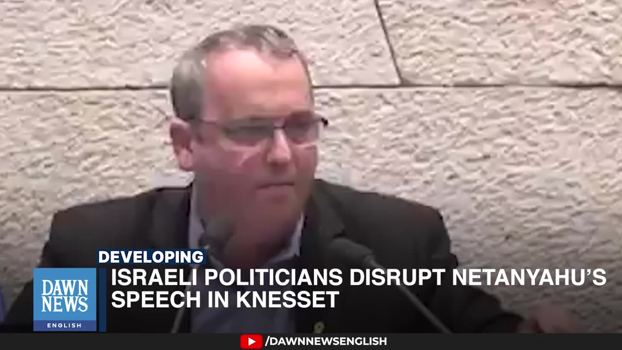 Israeli Politicians Disrupt Netanyahu’s Speech in Knesset