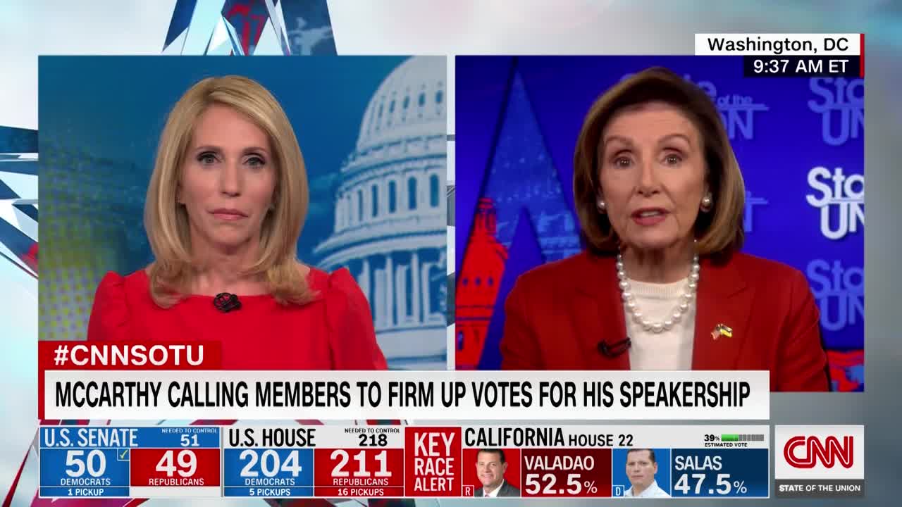 Bash asks Pelosi if McCarthy has what it takes to be House Speaker