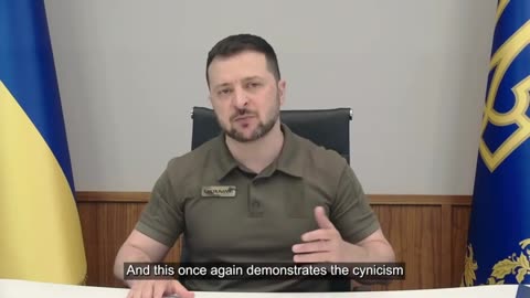 Zelenskyy Accuses Russian Forces of Blowing Up Hydroelectric Dam