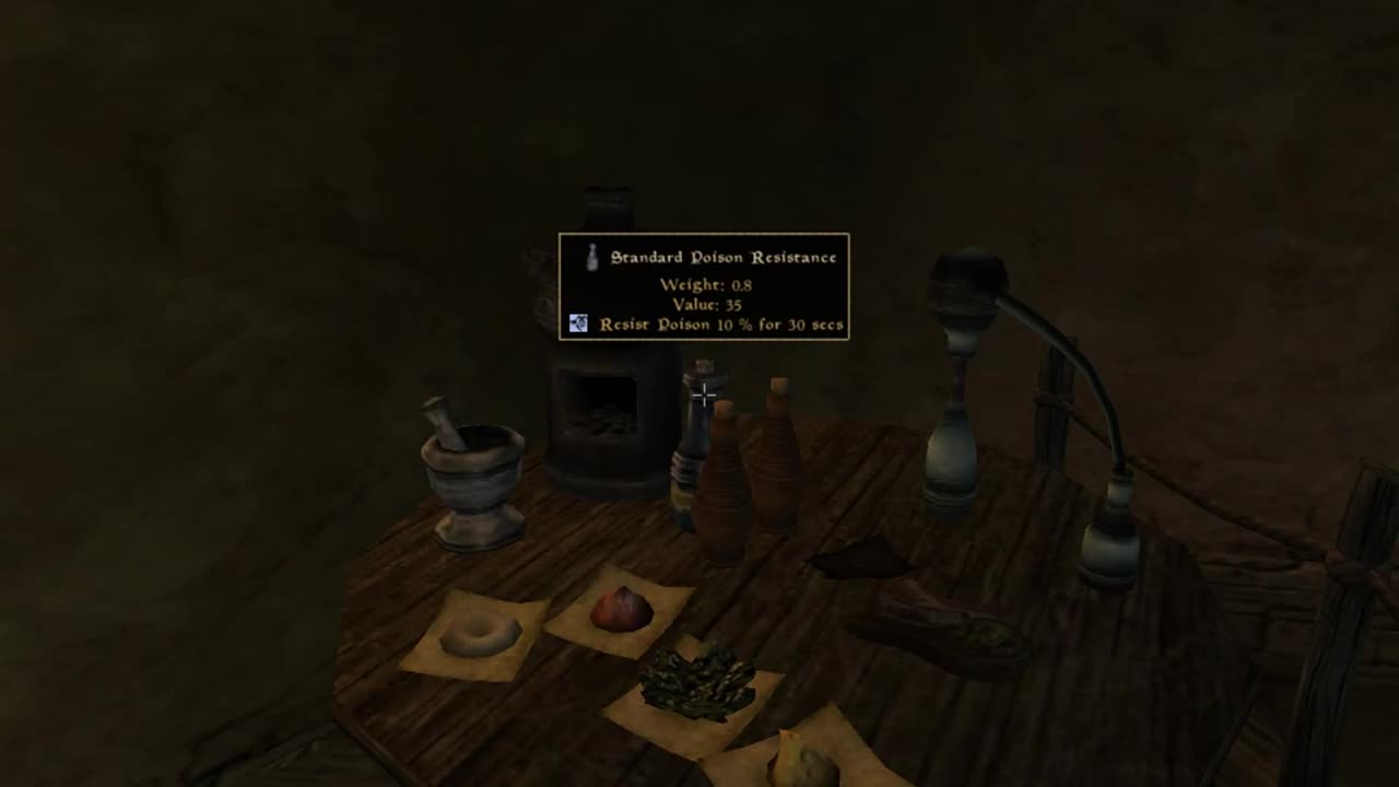 Get a Full Master's Alchemy Set at the start of the game - Elder Scrolls Morrowind