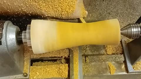 Woodturning Osage Orange vase (Bodark)