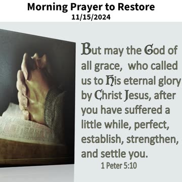 Morning Prayer to Restore #youtubeshorts #grace #jesus #mercy #faith #fyp #blessed #love #trust #joy