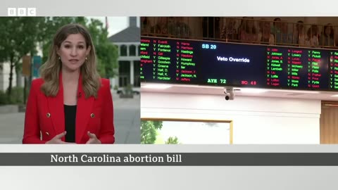 North Carolina votes to ban most abortions – BBC News