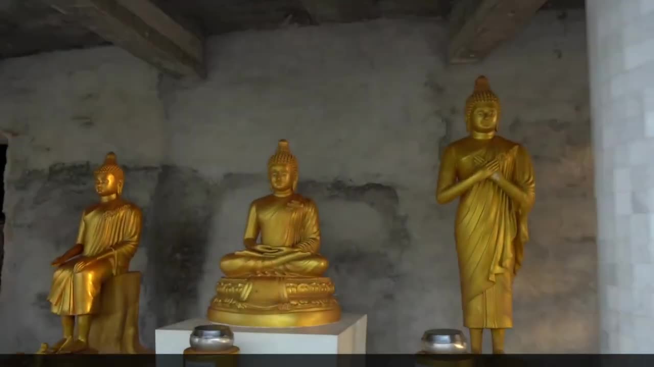 Big Buddha , Phuket, Thailand Aerial View Drone Shot.