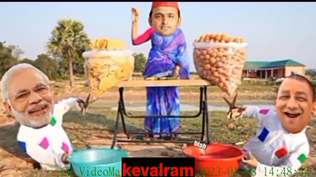 अखिलेश ने बेची पानीपुरी मोदी योगी ने लिये मजे पानीपुरी कॉमेडी funny video