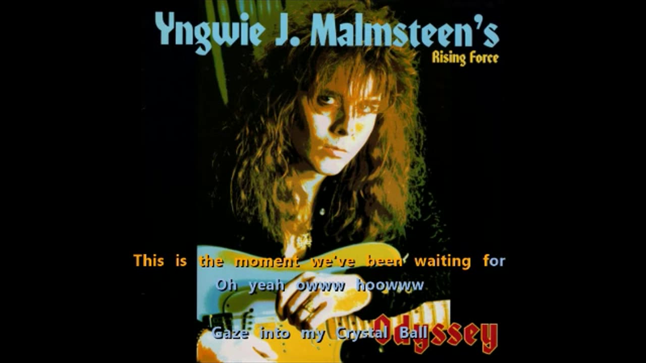 Yngwie J. Malmsteen's Rising Force - Crystal Ball {curtains back and karaoke}