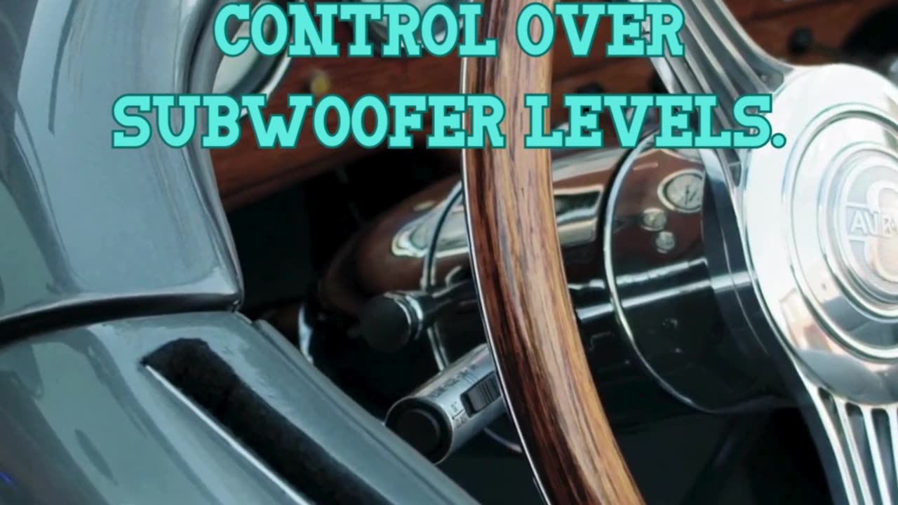 Install a bass knob for convenient control over subwoofer levels.