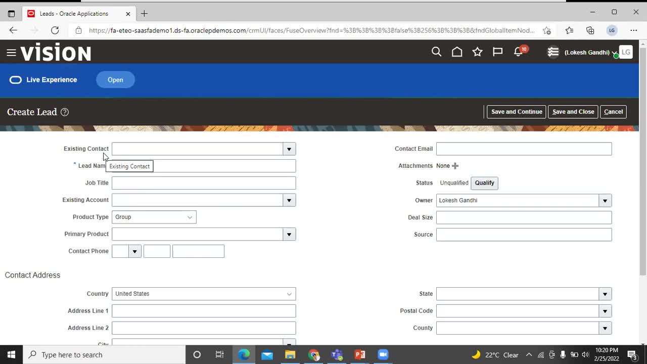 Oracle CRM Creating Leads | Oracle Fusion CRM | Oracle CRM Leads | Getting Started with Oracle CRM