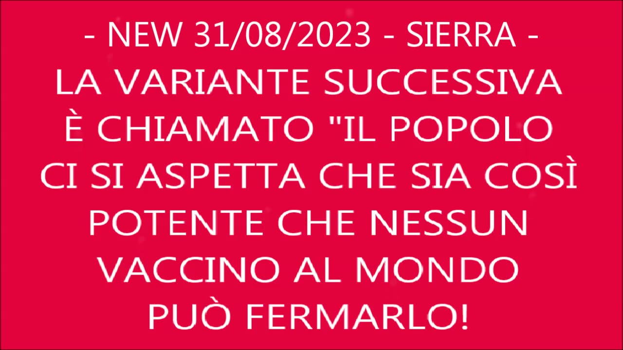 - NEW 31/08/2023 - SIERRA - Tucker Carlson lancia una grande bomba della VERITÀ