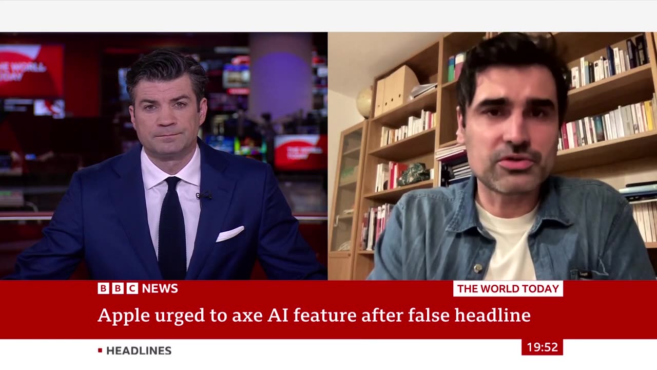 Apple urged to axe AI feature after false headline - BBC News