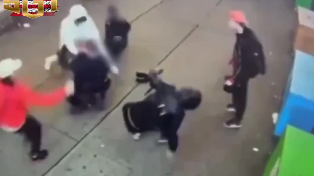 A mob of illegal aliens brutally attacked two NYPD officers