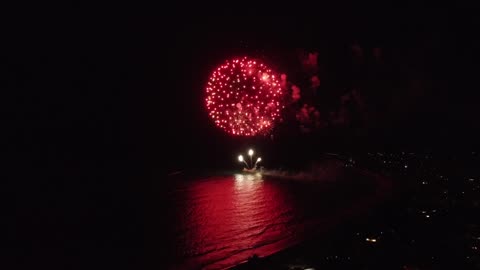 2023 July 4th Fireworks over Kailua Bay