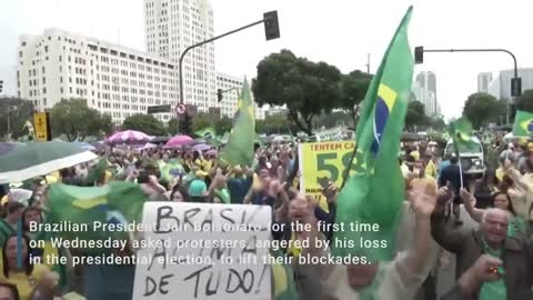 Brazil's Bolsonaro Tells Protesters To Lift Blockades