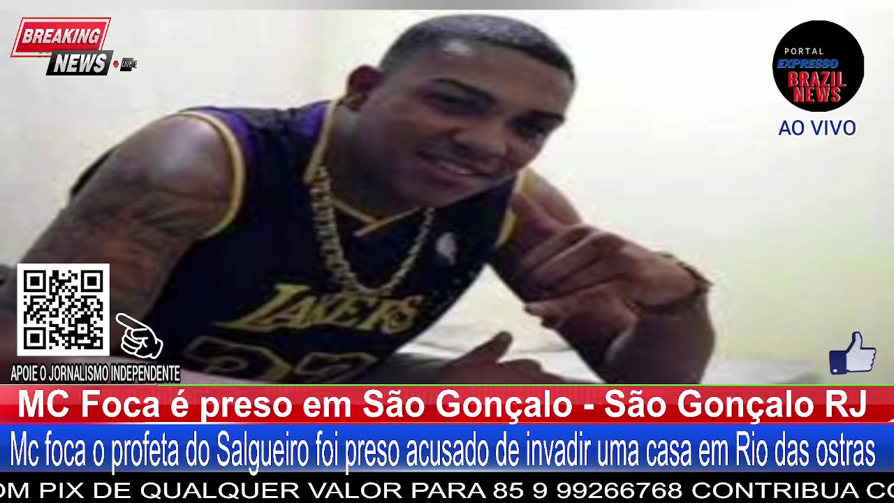 MC Foca é preso em São Gonçalo - São Gonçalo RJ